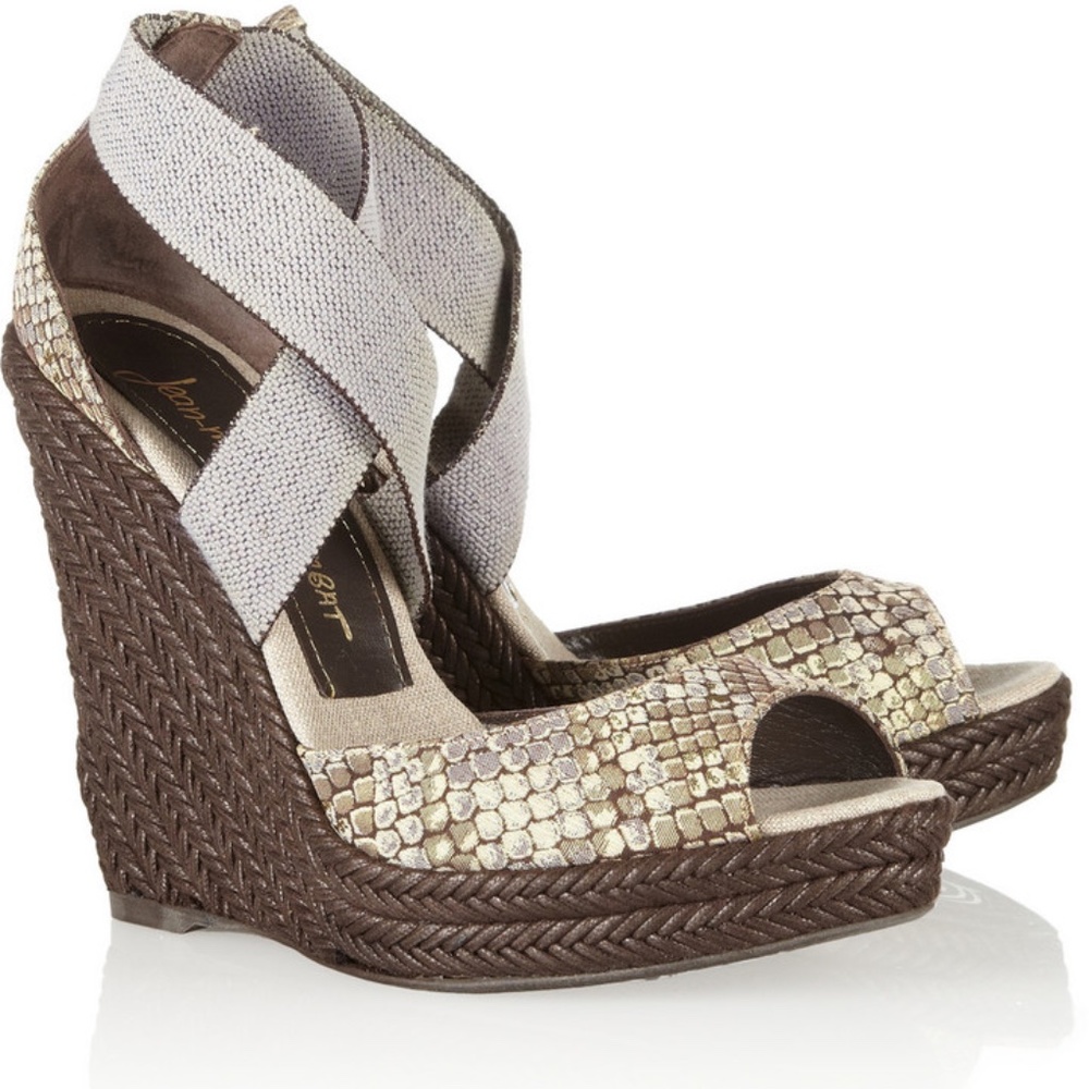 NWOT Jean-Michel Cazabat Fortera Wedge Sandals